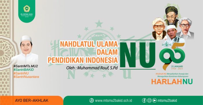 Kontribusi Nahdlatul Ulama terhadap Pendidikan dan Kesejahteraan Rakyat