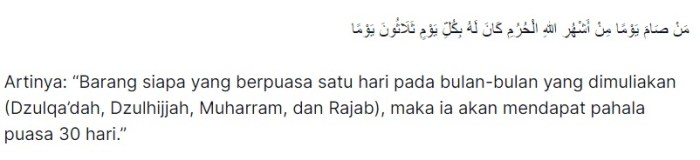 Tanggal puasa Rajab 2025 dan informasi lengkapnya termasuk niat puasa