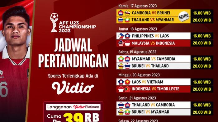 Jadwal timnas sepak bola indonesia