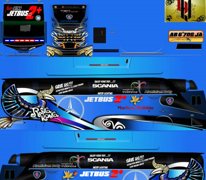 Livery bussid keren 3d
