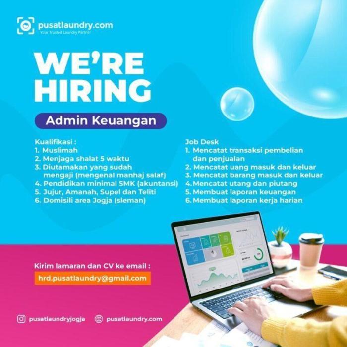 Lowongan admin jakarta pusat