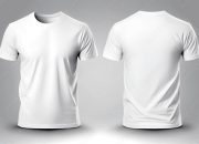 Mentahan Kaos Polos Hitam Depan Belakang