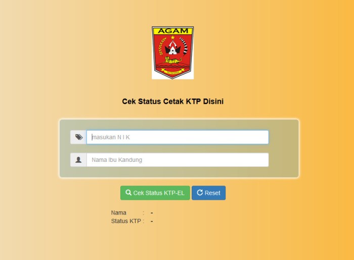 Cek nomor induk kependudukan