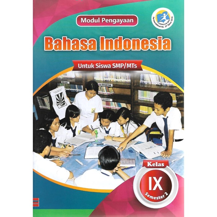 Buku bahasa indonesia kelas 9