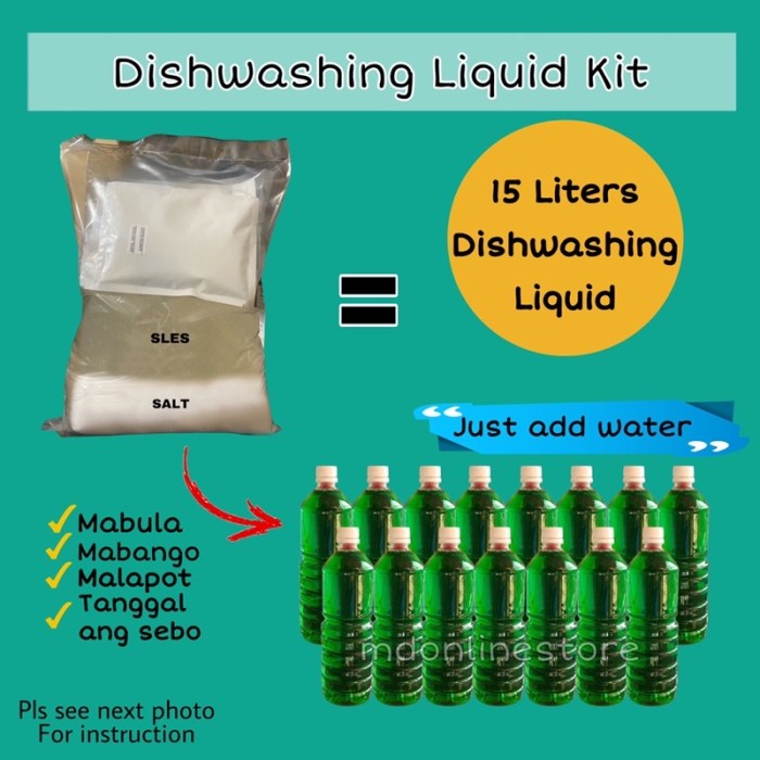 Dish washing station set