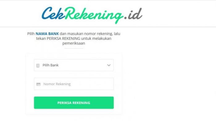 Cek no kk medan