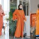 Baju orange cocok dengan jilbab warna apa