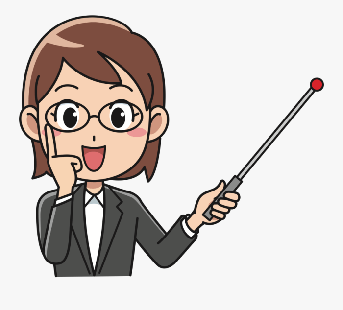 Animasi guru mengajar