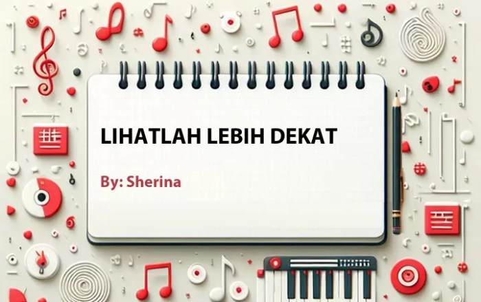 Lirik lagu sherina munaf lihatlah lebih dekat