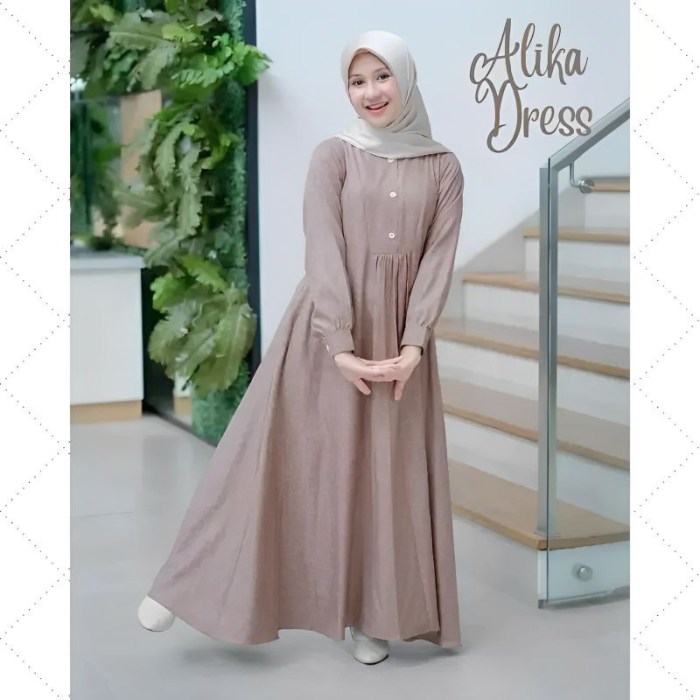 Baju gamis anak perempuan umur 10 tahun
