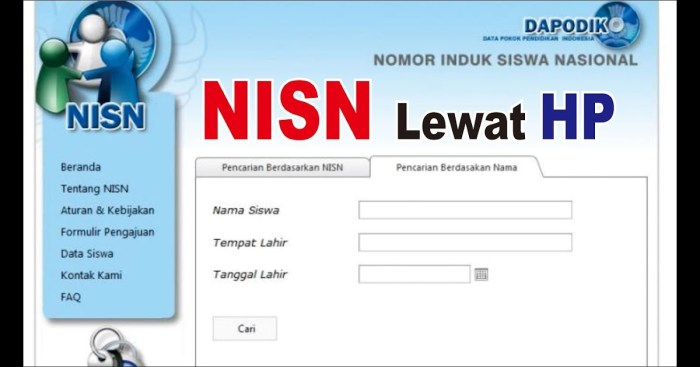 Nisn daftar