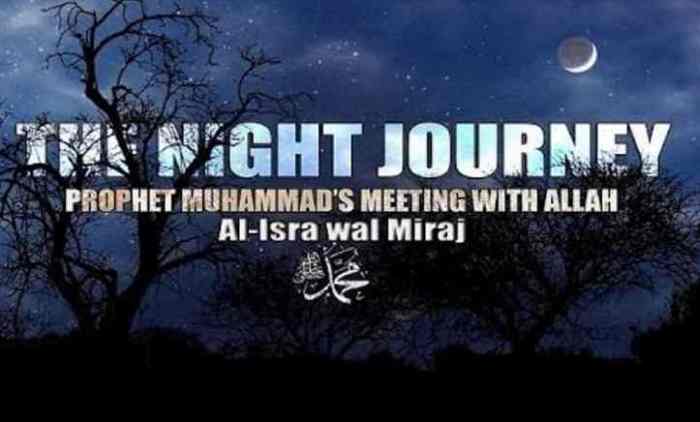Miraj isra tiga penting rasulullah dalam israa wa