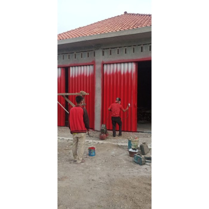 Model pintu lipat besi ruko