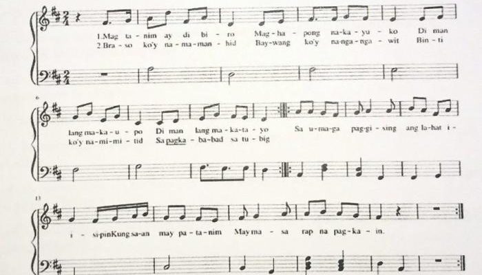 Berikut ini yang tidak termasuk ciri lagu daerah adalah