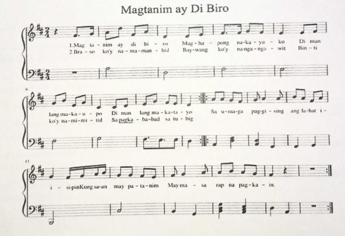 Berikut ini yang tidak termasuk ciri ciri lagu daerah adalah