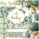 Elefante balloons niña babyshower turquoise fiesta ide dekorasi unik lucu gown spacers sexymamamaternity temas tendencias christening