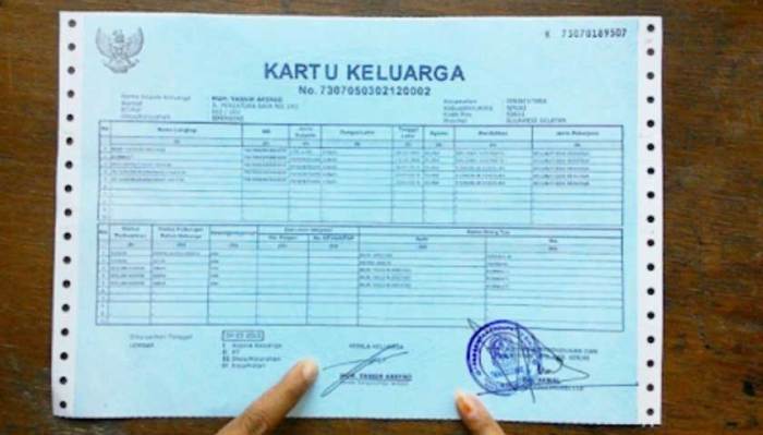 Apa itu nomor kk