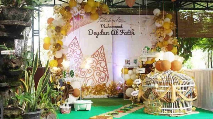 Dekorasi tedak siten modern