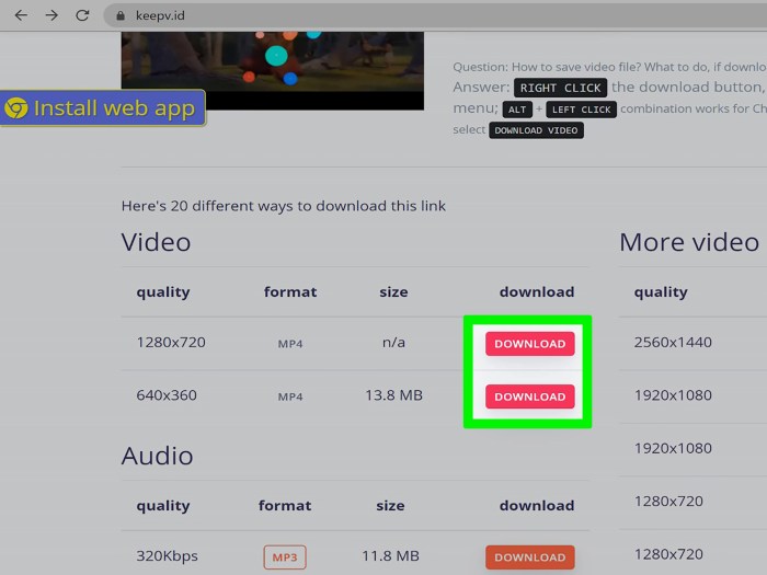Cara download youtube