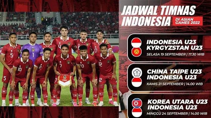 Jadwal pertandingan timnas indonesia hari ini