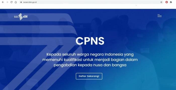 Bkn pendaftaran cpns