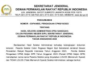 Pengumuman Seleksi Administrasi CPNS Panduan Lengkap