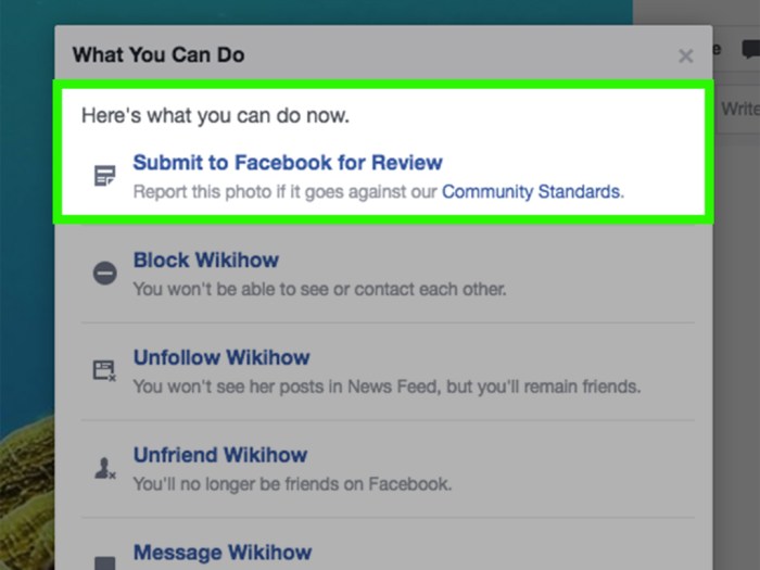 Cara report akun fb