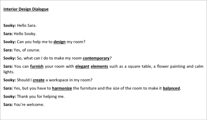 Contoh dialog bahasa inggris