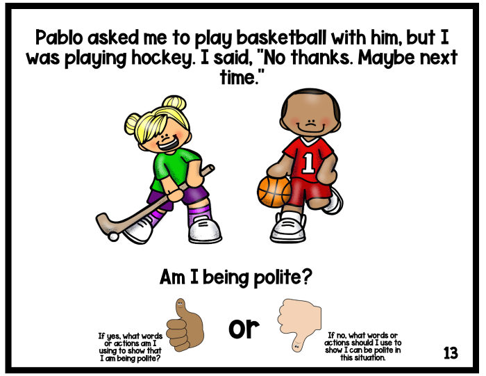 Manners good kids polite helping set different children vector situations adults flat boys little girls illustration dreamstime sharing