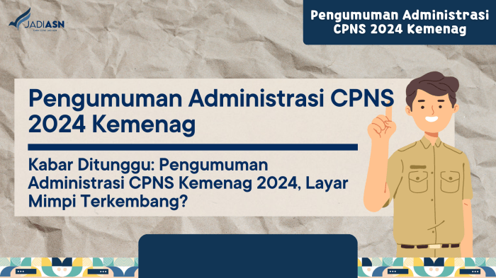 Pengumuman seleksi administrasi cpns 2024