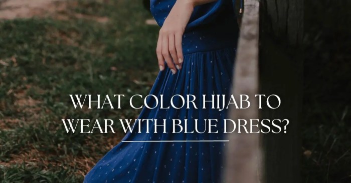 Baju warna biru cocok dengan jilbab warna apa