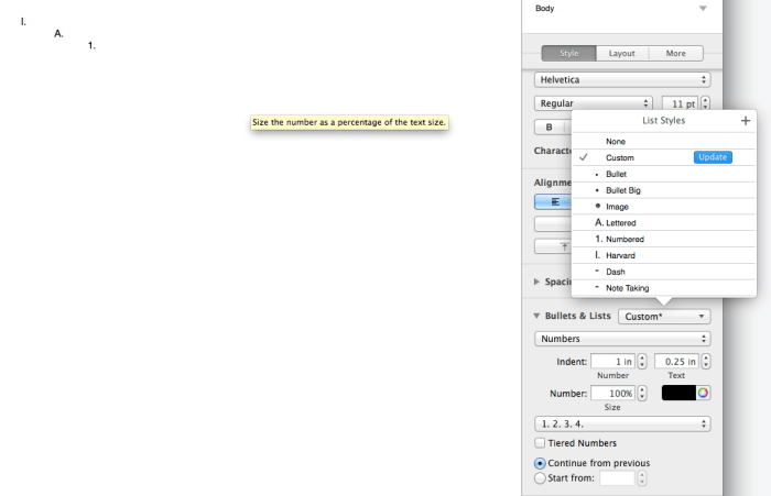 Bullet bullets drop menu down custom add articulate helps hope