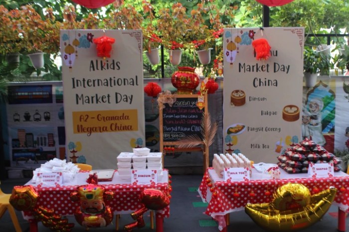 Dekorasi market day tk