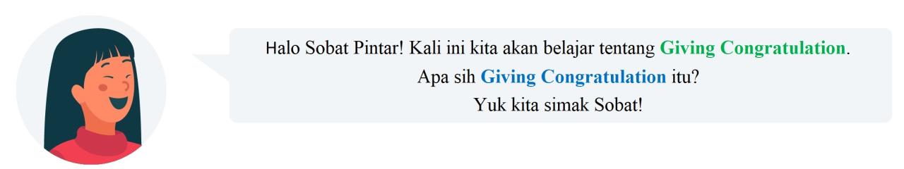 Chapter 1 congratulations kelas 9