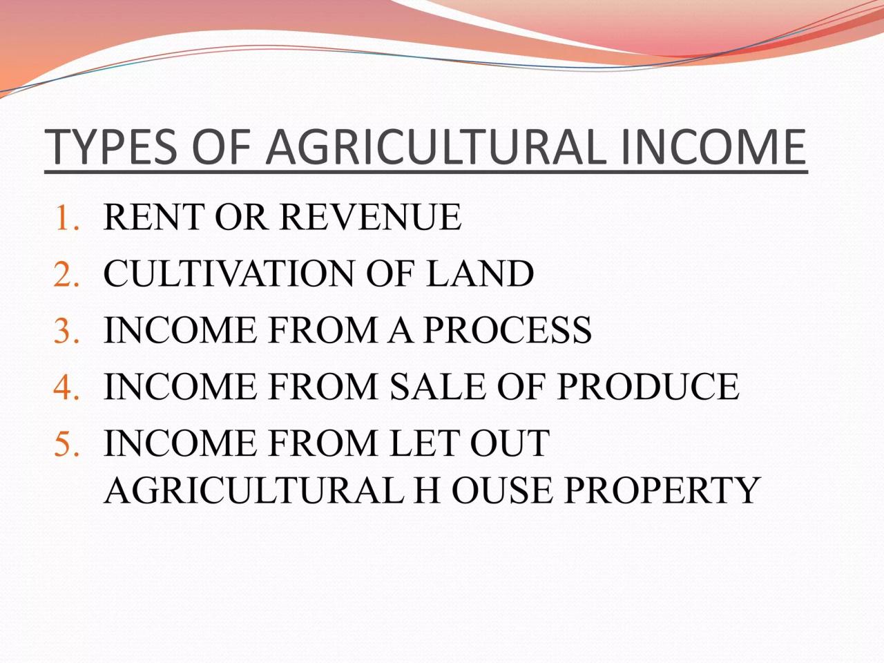 Dalam bidang pertanian redistribusi pendapatan dapat berupa