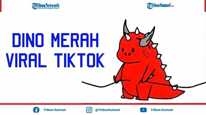 Dino merah viral tiktok diperbincangkan ternyata bahan perbincangan