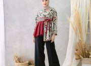 Model Baju Batik Atasan Wanita Lengan Panjang Modern