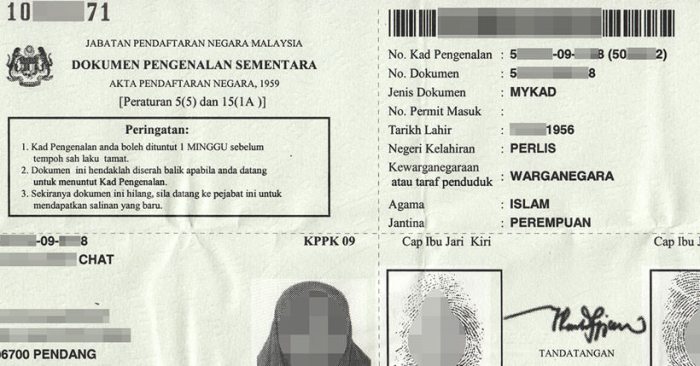 Nomor induk kependudukan sementara