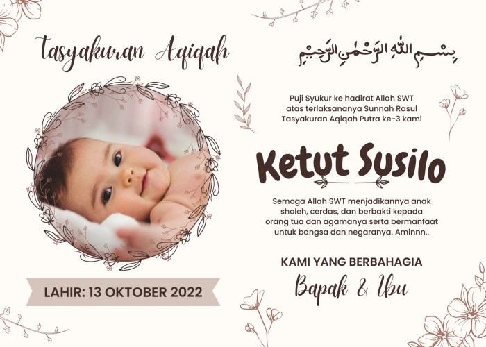 Dekorasi aqiqah mewah