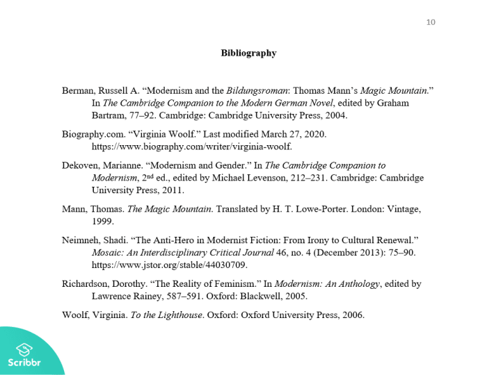 Chicago bibliography style example format examples formatting