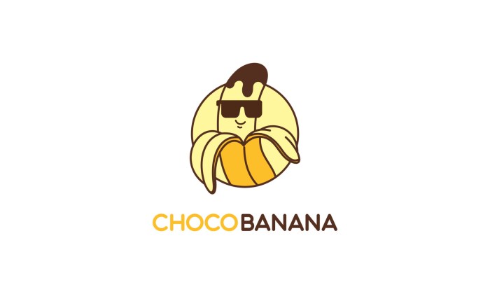 Contoh logo pisang coklat