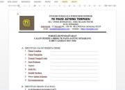 Formulir Pendaftaran Ekskul Pramuka