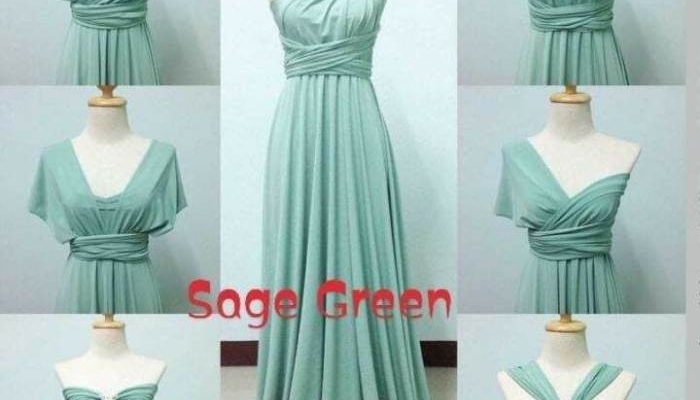 Gamis Warna Sage Elegan dan Modern
