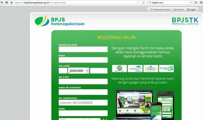 Cara daftar bpjs gratis