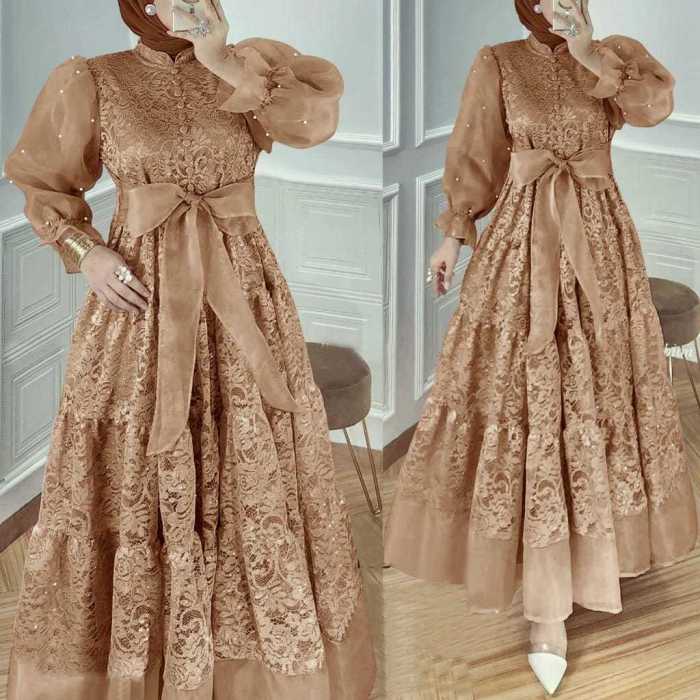 Model lengan baju gamis terbaru