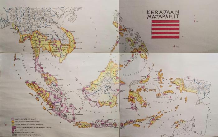 Peta konsep kerajaan majapahit
