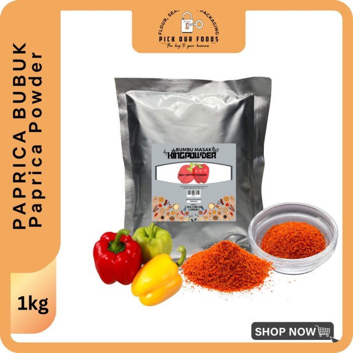 Paprika bubuk sachet