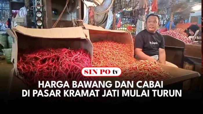 Info harga bawang merah pasar induk kramat jati