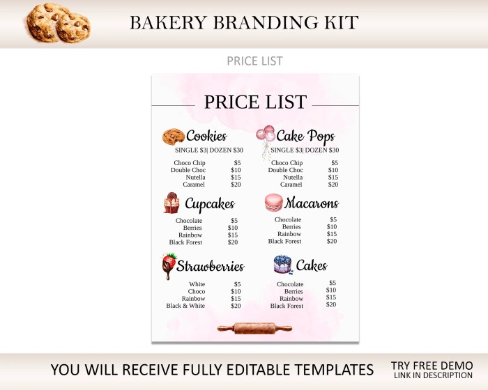 Daftar harga kue global bakery