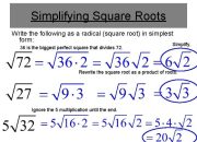 Bentuk Sederhana dari Akar 72